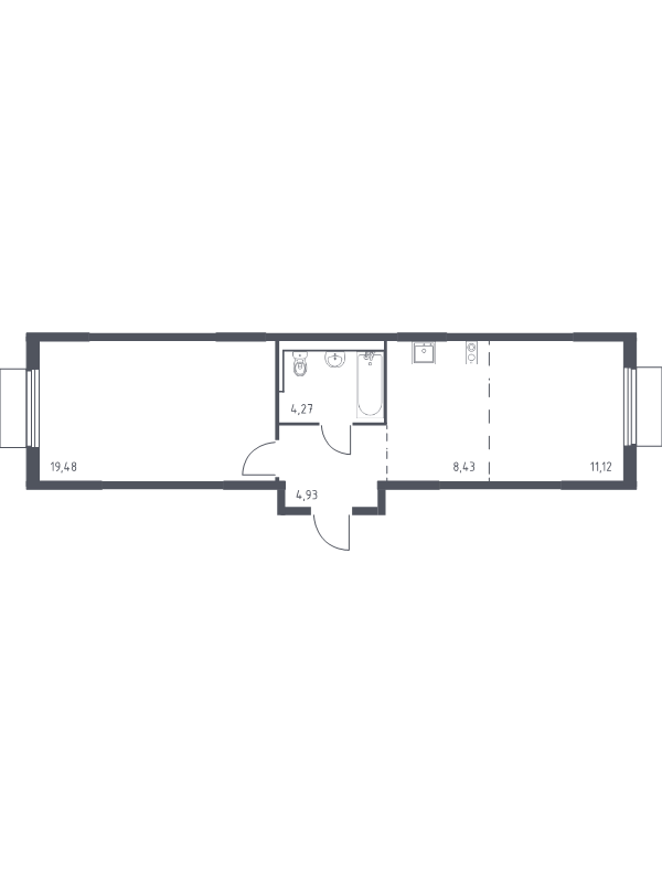 Продажа 1-комн квартиры в новостройке Мисайлово д., Молодежный б-р,  к. 18