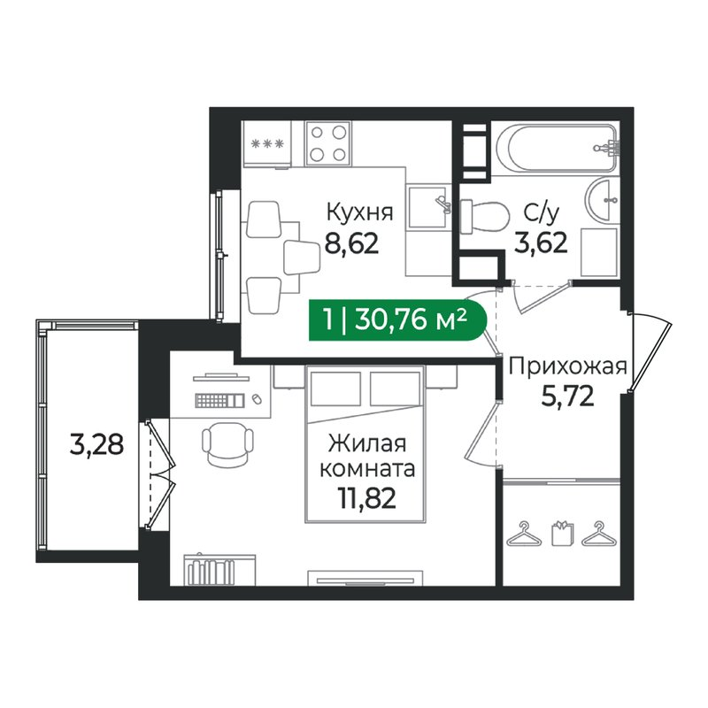 Продажа 1-комн квартиры в новостройке Сертолово г., Дмитрия Кожемякина ул.,  к. 4