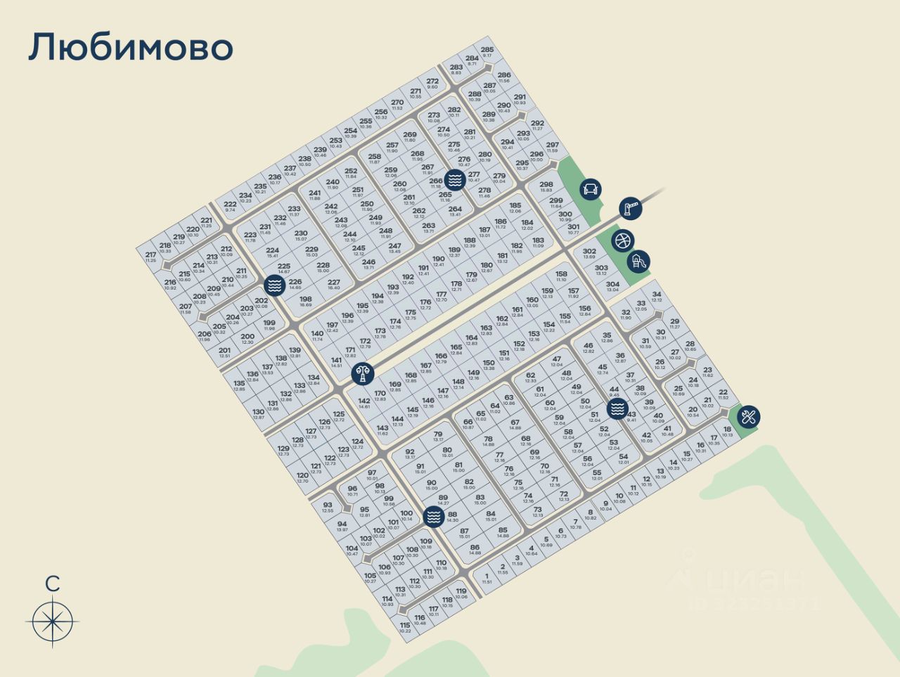 Продажа земли Любимово кп, д. Ладога