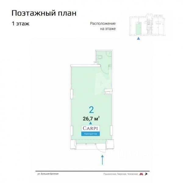 Продажа ПСН Бронная Б. ул,  д. 25 с3