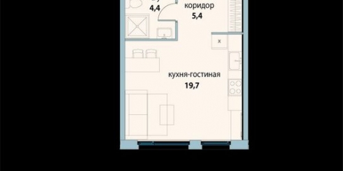 1-комн квартира проезд Завода Серп и Молот,  д. 4А