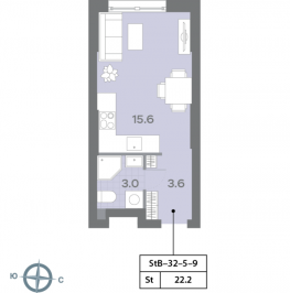 Продажа студии Москва г., Ильменский проезд,  к. 1