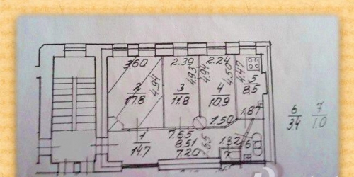 3-комн квартира Колпинская ул ,  д. 23
