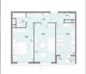 Планировка ЖК Вестердам, 31.6 м2