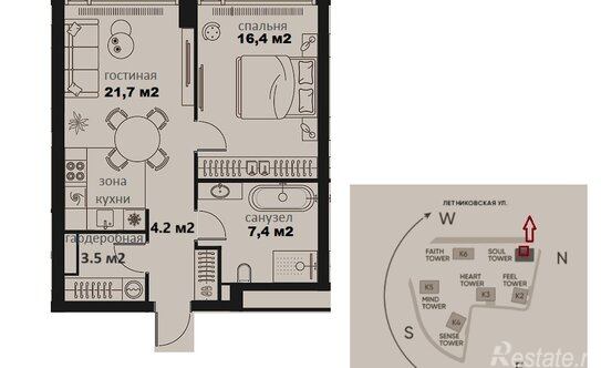 Продажа 2-комн квартиры на вторичном рынке ул Летниковская,  д. 11/10,  к. 10