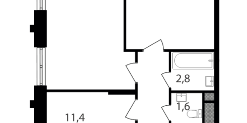 2-комн квартира Москва г., Варшавское ш.,  к. 1