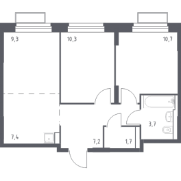 Продажа 2-комн квартиры в новостройке Мякинино д., 4-я Мякининская ул., к. 1 Продажа 2-комн квартиры в новостройке Мякинино д., 4-я Мякининская ул., к. 1