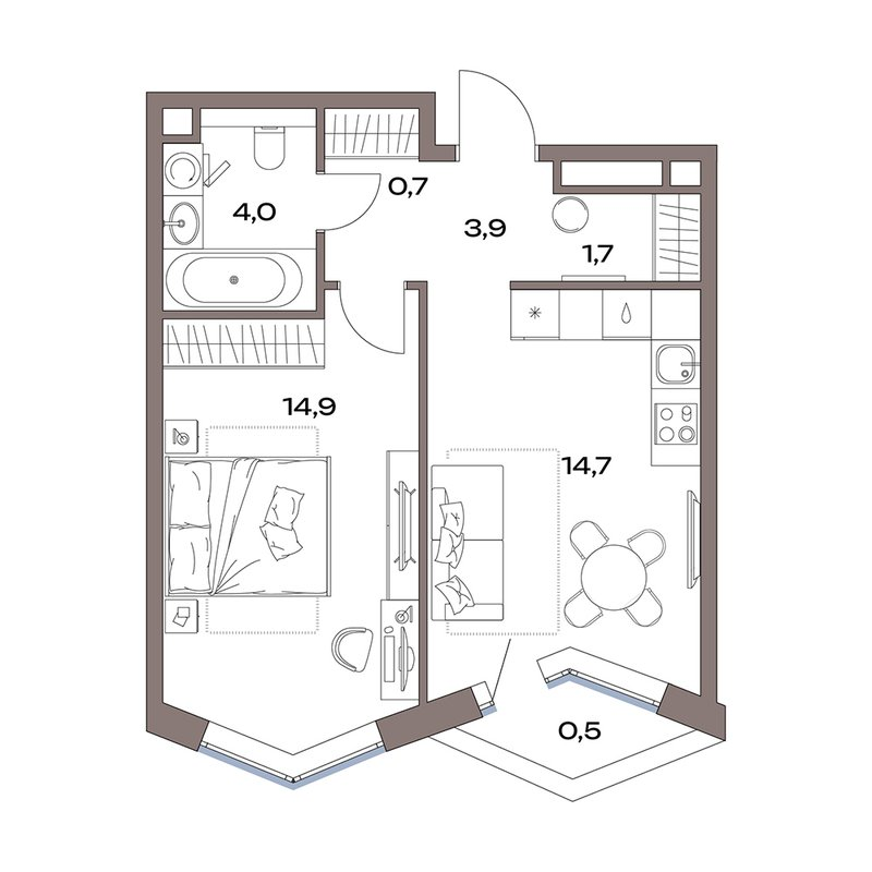 Продажа 1-комн квартиры в новостройке Москва г., Дубнинская ул.,  к. 13