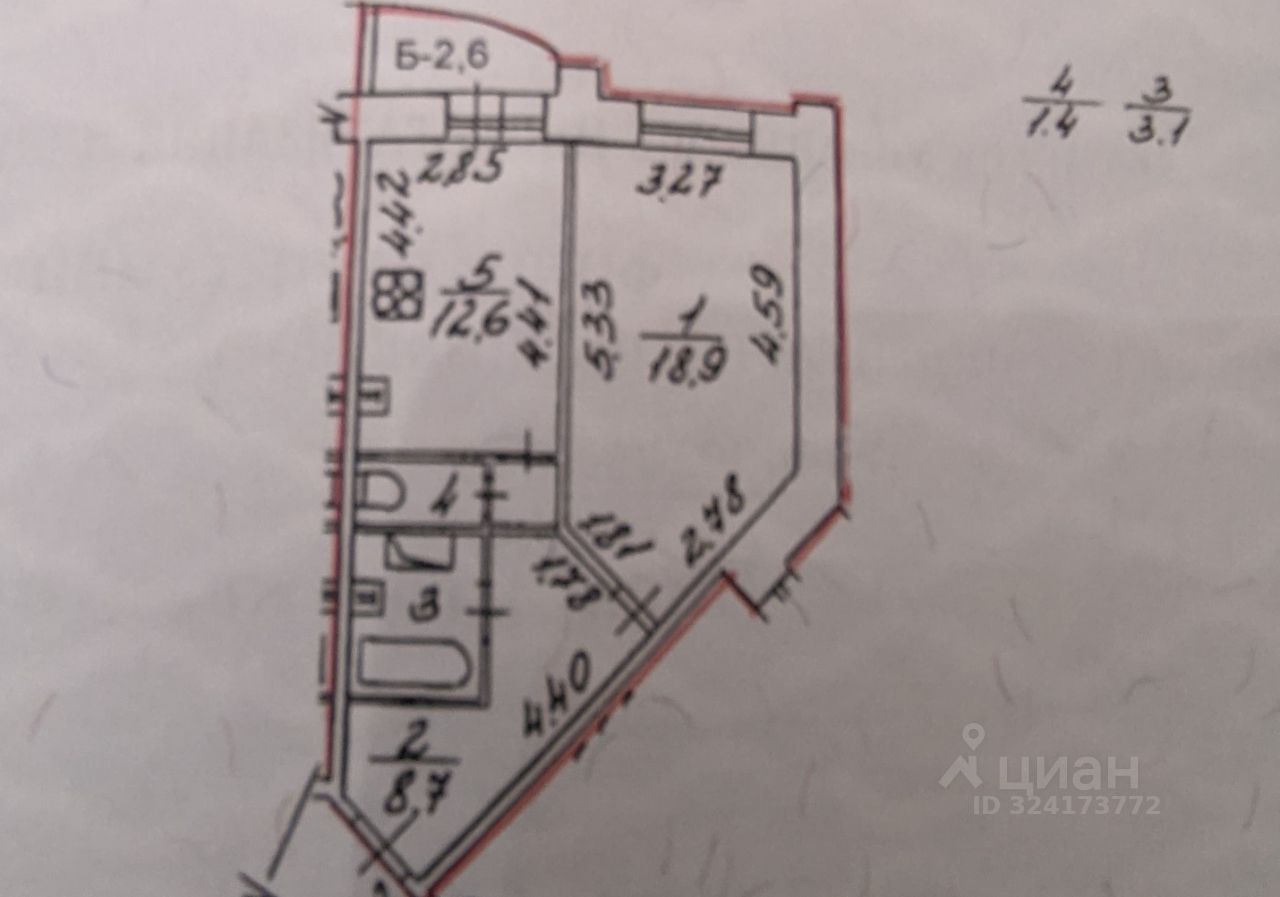 Продажа 1-комн квартиры на вторичном рынке проспект Ударников, 33