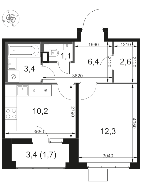 Продажа 1-комн квартиры в новостройке Химки г., Олимпийская ул.,  к. 1.4