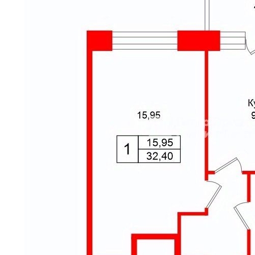 1-комн квартира пос. Бугры, бульвар Воронцовский, 9к2