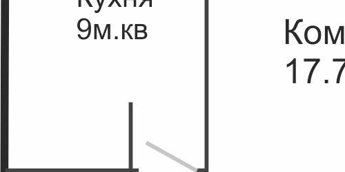 1-комн квартира улица Константина Царева, 18