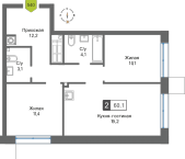 Продать Квартиры в новостройке Красногорск г., Черневская ул.   1