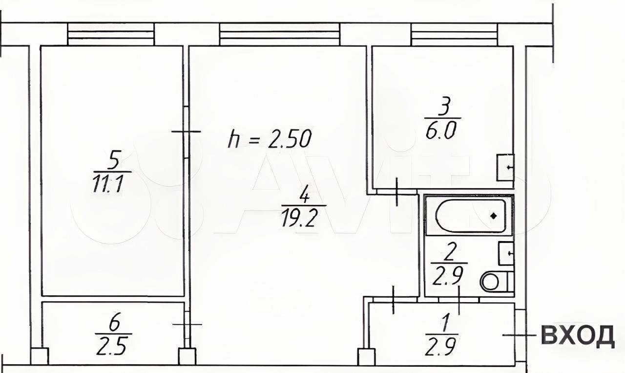 Продажа 2-комн квартиры на вторичном рынке шоссе Революции,  д. 29