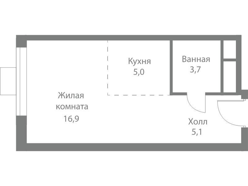 Продажа студии Москва г., Сколковское ш.,  к. 4