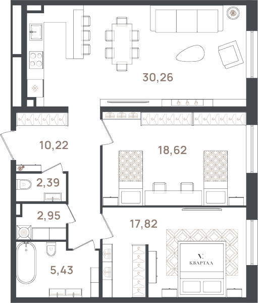Продажа 2-комн квартиры в новостройке Пушкинский р-н, Новая ул.,  к. 2