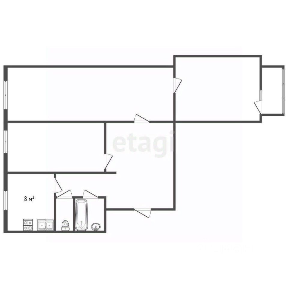 Продажа 3-комн квартиры на вторичном рынке Дунайский проспект, 7