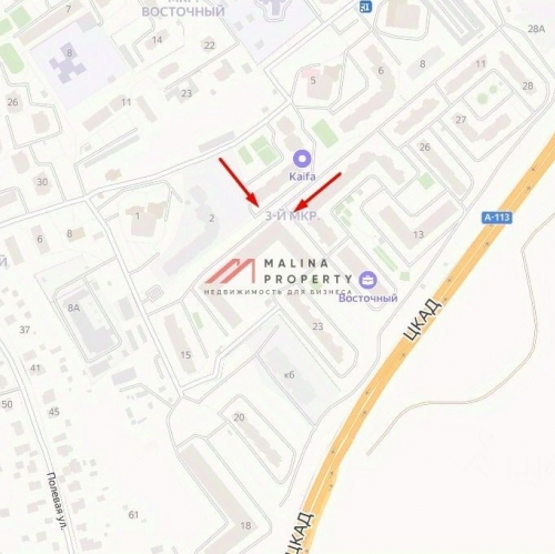 Торговое помещение Звенигород г, Восточный мкр,  д. 2