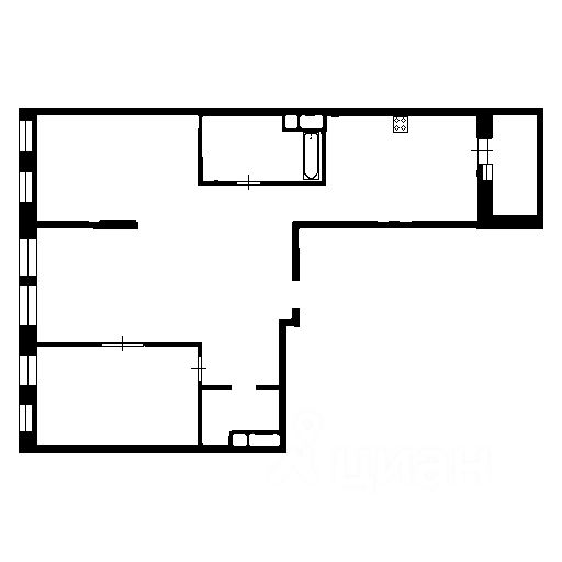 Продажа 3-комн квартиры на вторичном рынке Казарменный переулок, 3