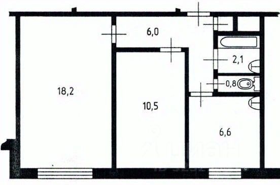 Продажа 2-комн квартиры на вторичном рынке Раменское, Красноармейская улица, 19