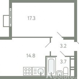 Продажа 1-комн квартиры на вторичном рынке Молоково с, Ново-Молоковский б-р,  д. 1