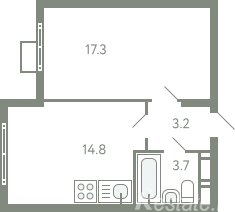 Продажа 1-комн квартиры на вторичном рынке Молоково с, Ново-Молоковский б-р,  д. 1