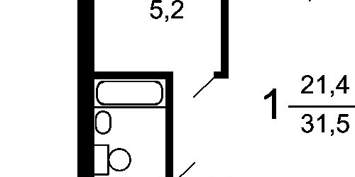 1-комн квартира Ракетный бульвар, 3