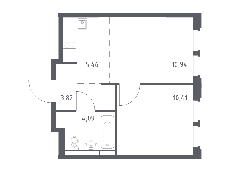 Продажа 1-комн квартиры в новостройке Королёв г., Тихонравова ул.,  к. 1
