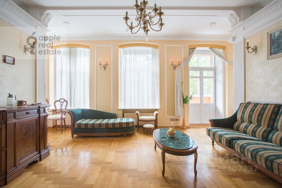Аренда 4-комн квартиры на вторичном рынке улица Остоженка, 7С1