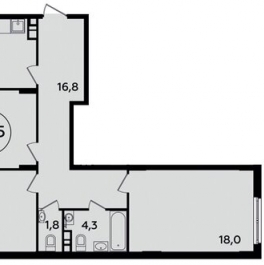 Продажа 3-комн квартиры на вторичном рынке Магеллана пр-т