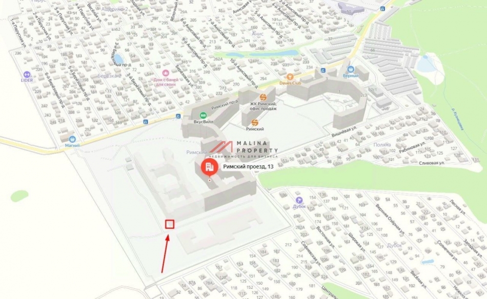 Аренда торгового помещения Развилка п, Римский проезд