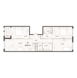 Продажа 3-комн квартиры в новостройке Санкт-Петербург г., Коли Томчака ул.,  к. 1