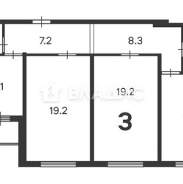 Продажа 2-комн квартиры на вторичном рынке Строченовский Б. пер,  д. 9
