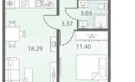 Продажа 1-комн квартиры на вторичном рынке улица Маршала Казакова,  д. 21 к2 с1