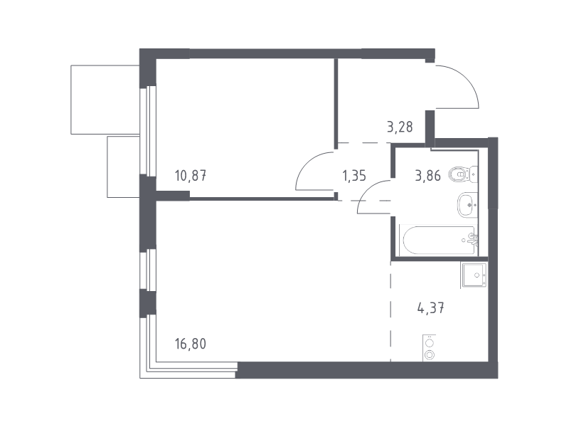 Продажа 1-комн квартиры в новостройке Мытищи г., 1-й Стрелковый пер.,  к. 5