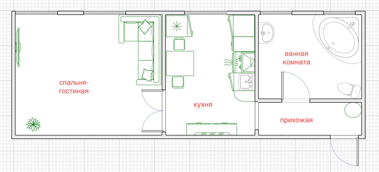 Аренда 1-комн квартиры на вторичном рынке улица Рылеева, 25