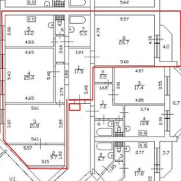 Продажа 3-комн квартиры на вторичном рынке Долгоозёрная улица