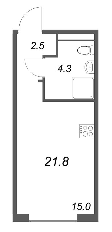 Продажа студии Шушары п., Пулковское ш.,  к. 4