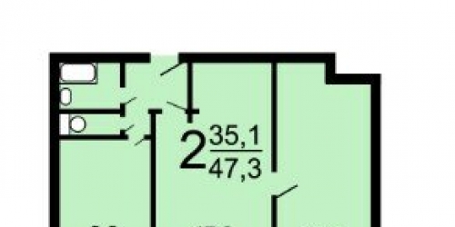2-комн квартира Федора Полетаева ул,  д. 7