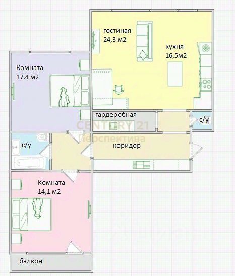Продажа 3-комн квартиры на вторичном рынке Люберцы, улица Кирова, 12к2