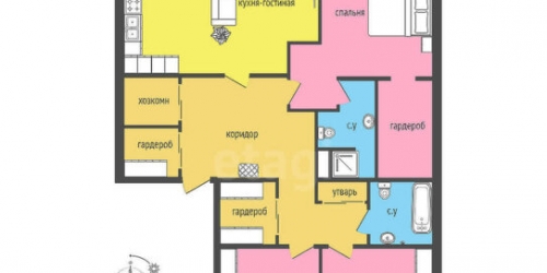 4-комн квартира Басков пер,  д. 2