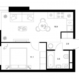 Продажа 1-комн квартиры в новостройке ул. Котляковская, корп. 2.3 Продажа 1-комн квартиры в новостройке ул. Котляковская, корп. 2.3