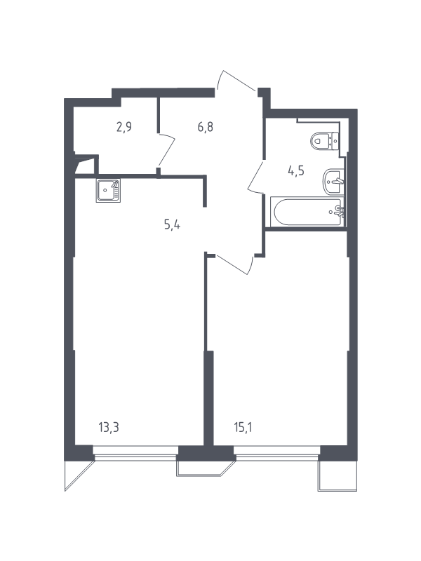 Продажа 1-комн квартиры в новостройке Раздоры д., Мякининское ш.,  к. 21