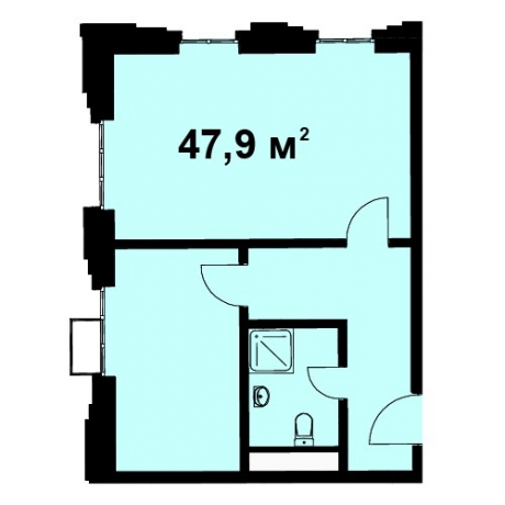 Планировка ЖК Nova Алексеевская,  м2