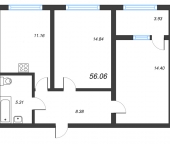 Продать Квартиры в новостройке Янино-1 д., Мельничный пер.   2121.2