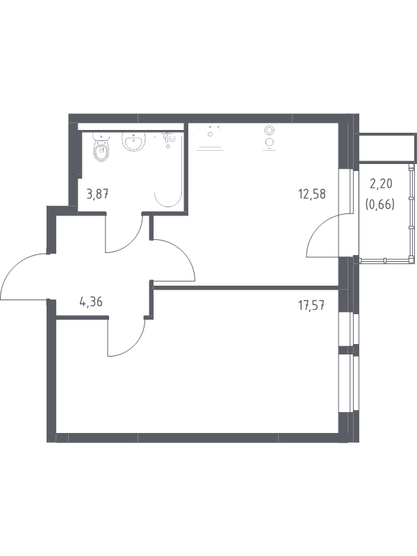 Продажа 1-комн квартиры в новостройке Балашиха г., Балашихинское ш.,  к. 3