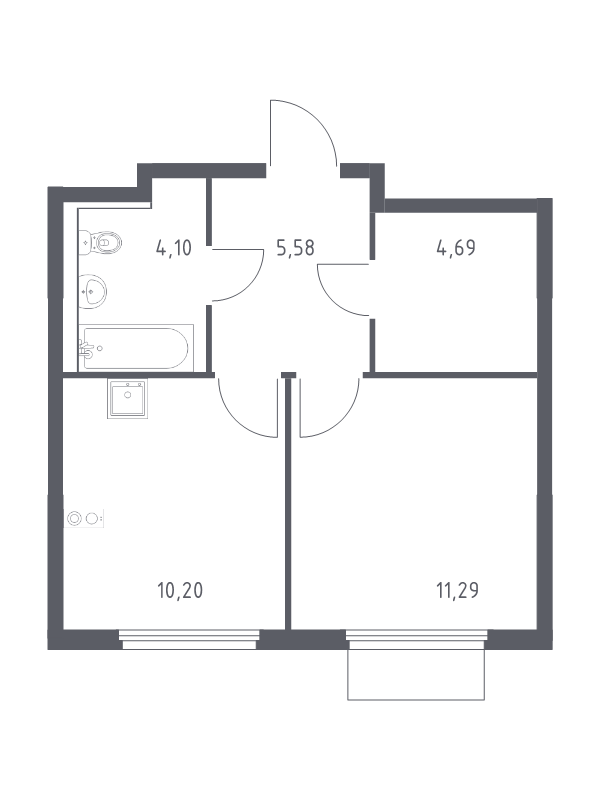 Продажа 1-комн квартиры в новостройке Мисайлово д., Молодежный б-р,  к. 19