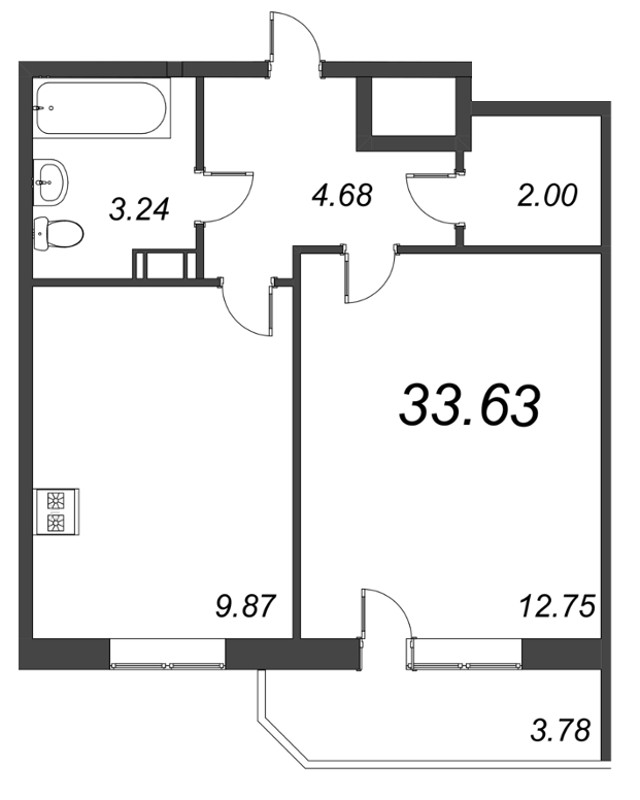 Продажа 1-комн квартиры в новостройке Новое Девяткино д., Лесная ул.,  к. 1