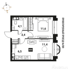 Продажа 2-комн квартиры в новостройке Семеновская наб. 3 стр. 13 А улица