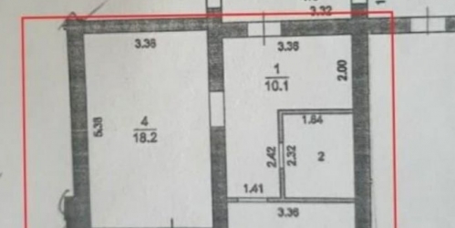 1-комн квартира Подольск, Колхозная, 55